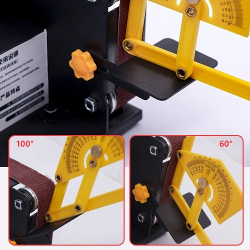 

Micro Mini Electric Belt Sander DIY Polishing Grinding Machine Fixed Angle Sharpening Blade Bench Machines
