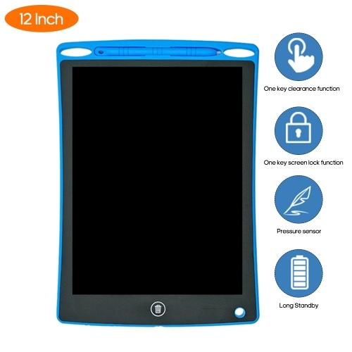 Tavoletta per scrittura LCD 12 Tavoletta da disegno Tavolo da disegno Doodle senza carta con penna per regali per bambini