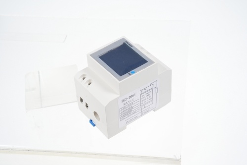D52-2065 6-in-1 Digital Single Phase Energy Meter Tester Din Rail AC Monitor Voltage Current Power Factor Active KWH AC 40V~300V 100A Electricity Usage Monitor 