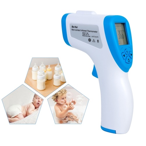 

Infrared Thermometer Digital Forehead Ear Thermometer Body and Object Temperature Meter with Fever Alarm and Memory Function Ideal for All Ages