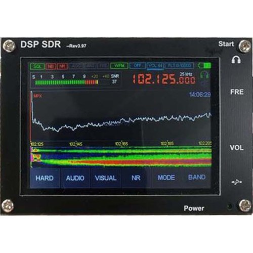 

50KHz-200MHz Malachite SDR Radio Malahit DSP SDR HAM Transceiver Receiver with 3.5 Inch Touching LCD Screen STM32H742