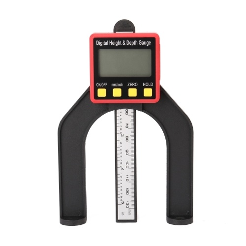 0-80mm 0.01mm LCD Digital Display Altimeter Woodworking Depth Meter