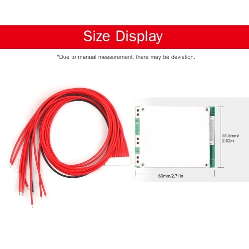 

1PCS 10S 35A 36V Lithium Battery Protection Board BMS PCB Protection Board with Balance Function for Ternary Batteries Cells