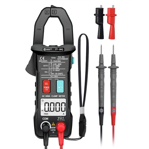 BSIDE ZT-5BQ 6000 Counts High Precision NCV Test Digital Smart Clamp Meter with BT Function True RMS Clamp Type Multimeter 
