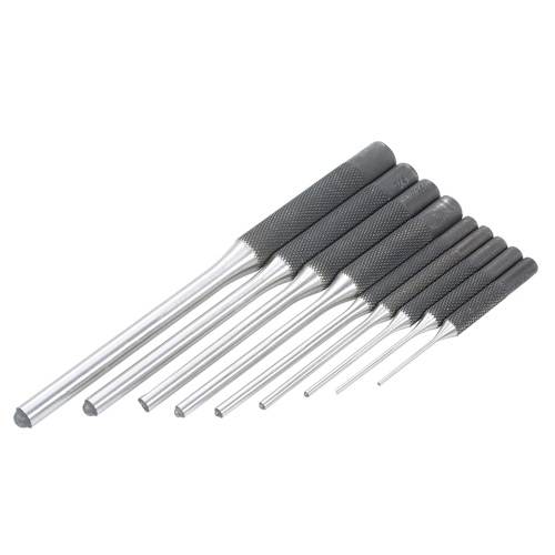 

9 Pieces Roll Pin Punch Set Steel Punches Hand Pin Removing Tool with Carrying Case for Jewelers Watchmakers Carpenters