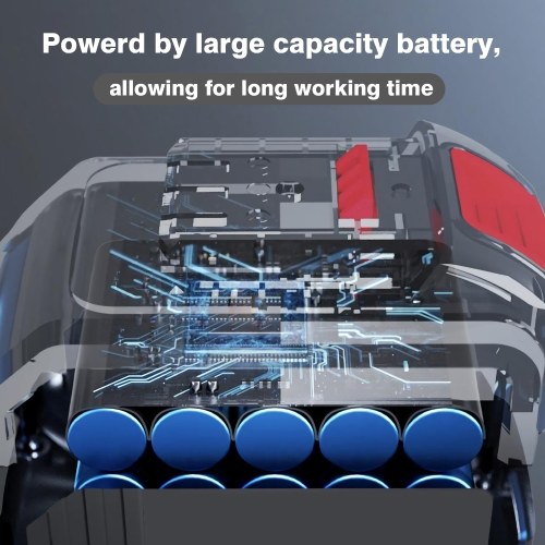 

5-Inch Electric Cordless Circular Saw Brushless Hand-Held Circular Saw Machine Power Tools Rechargeable Battery 0°- 45°Bevel Angle Adjustable Cutting Depth for Laminate Wood Worktops