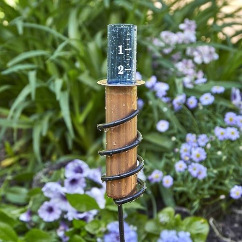 Copper rain meter outdoor garden yard rain detection tool (scale pipe)
