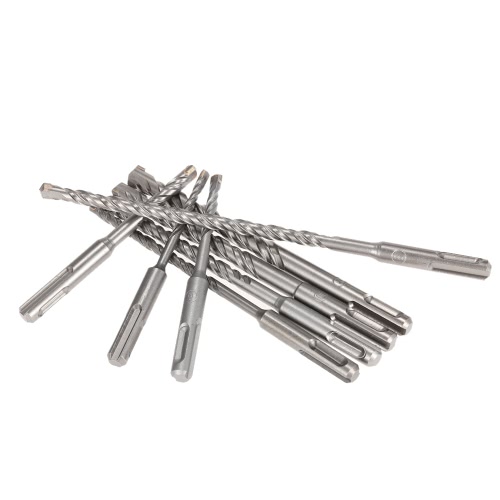 

8pcs/set 2 Pits 2 Slots SDS Shank Rotary Hammer Impact Drill Bit