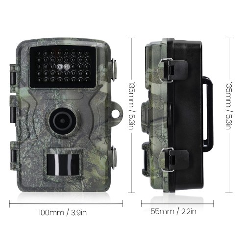 16MP 1080P Outdoor Camera Field Detection Infrared Camera 2.0 Inch TFT Color Display Day Night Use Hunts Night-Visions Camera IP66 Waterproof 12 languages Optional 