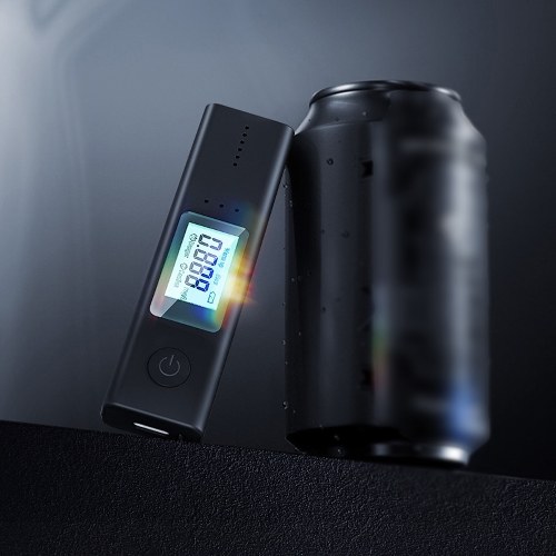 

Portable Alcohols Detector Breath Tester Quick Response Alcohols Tester with LCD Display Screen Personals Home Party Alcohols Tester Tri-color Display Prompt Sound Warning