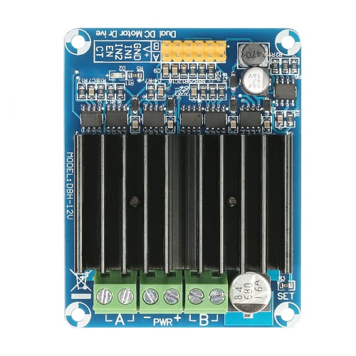 

30A DC5V-12V Dual-channel Motor Drive Controller Board H Bridge Motor Control Module