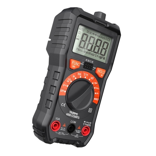 

6000 Counts Digital Multimeter True RMS Multi-functional Auto Ranging Non Contact Voltage Multi Meter