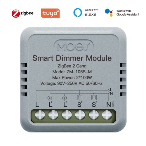 

Tuya ZigBee Intelligent Switch Module Portable Home Automation DIY Breaker Timing Control Voice Control Switch Compatible with Google Home and Amazon Alexa