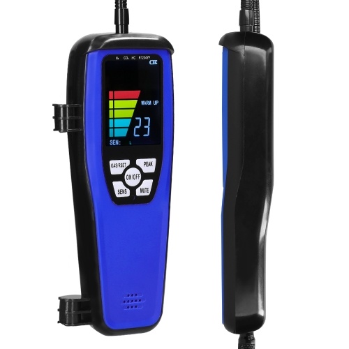 Handheld Combustible Gases Leak Detector Natural Gases Leakage Tester Portable Combustible Gases Concentration Test Meter Gases Sniffer Test with Sound Light Alarm Function 