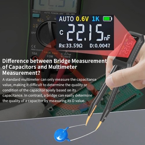 Digital Tweezers Handheld Frequency Capacitance Inductance Resistance Tester Versatile Measurement Tools for Electronic Component Testing 