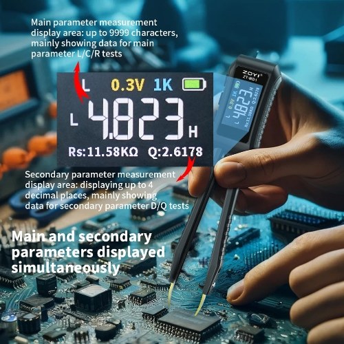Digital Tweezers Handheld Frequency Capacitance Inductance Resistance Tester Versatile Measurement Tools for Electronic Component Testing 