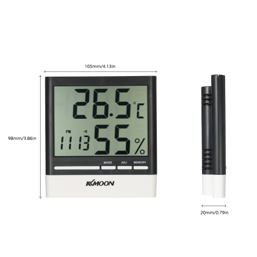 

KKmoon LCD ℃ / ℉ Digital Thermometer Hygrometer Temperature Humidity Meter Alarm Clock