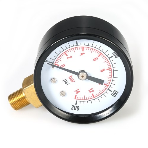 

0~200psi 0~14bar Dual Scale Mechanical Pressure Gauge