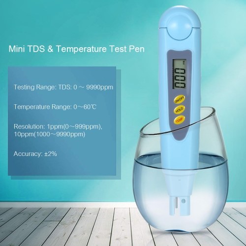 

Digital TDS Tester Portable Pen Type Water Quality Testing Meter