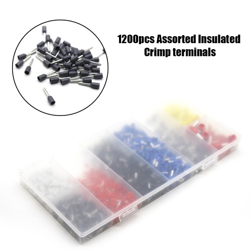 

1200Pcs Assorted Crimping Wire End Terminals