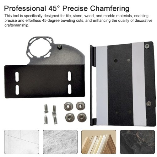 100-Type Angle Grinder Stand Universal Chamfering Tool Portable 45° Tile Chamferer for Tile Stone Wood Marble 