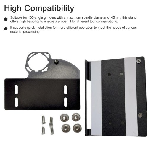 100-Type Angle Grinder Stand Universal Chamfering Tool Portable 45° Tile Chamferer for Tile Stone Wood Marble 