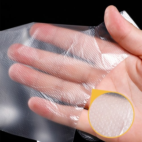 100 pz guanti di plastica usa e getta senza lattice senza polvere guanti trasparenti in PE non sterili per la pulizia della cucina colorazione dei capelli lavare i piatti manipolazione degli alimenti
