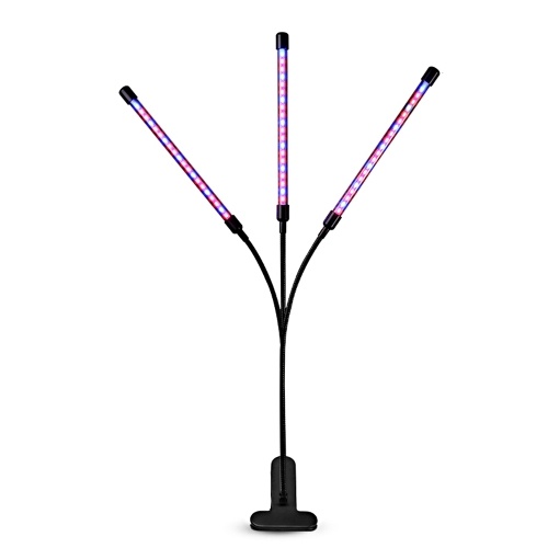 

3-Head Grow Light Adjustable Arm 60 LED Light Bulb Plant Growing Lamps with Auto ON/Off 3/6/12H Intelligent Timing 10 Levels Brightness for Indoor Plants