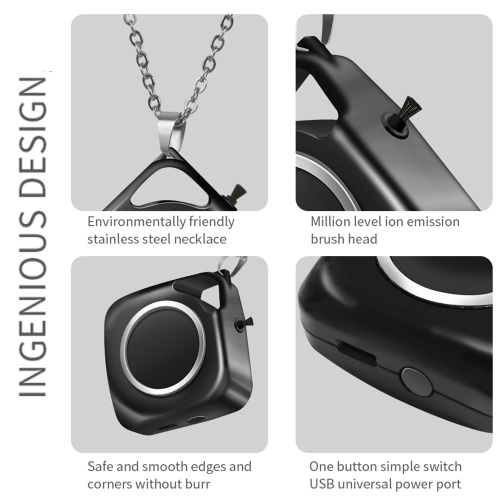 

Portable Air Purifier Personal Necklace Air Freshener Wearable Ionizer Air Cleaner USB Rechargeable Low Noise Negative Ion Generator for Adults Kids
