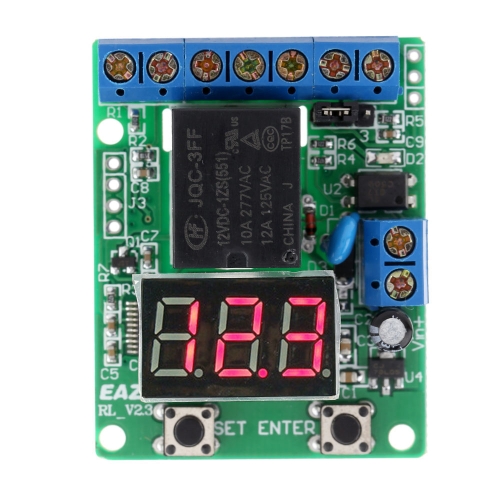 Detección de voltaje de 12V DC carga descarga Monitor Test relé interruptor Control tablero módulo