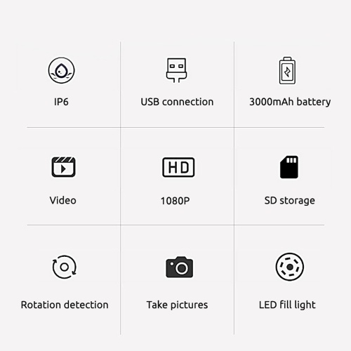 

B315 4.3 Inch LCD Display Screen 1080P Handheld Endoscope Industrial Home Single Camera Endoscopes with 6 LEDs