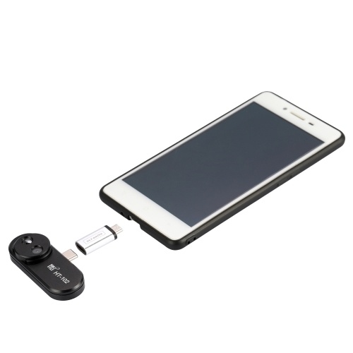 Multifunctional Mobile Phone External Infrared Thermal Imager Center Point Temperature Display for Android Mobile Phone Multifunction Tools with Adapter 