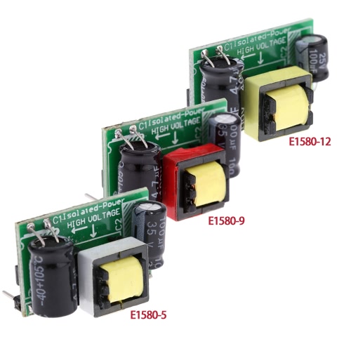 

Power Supply Board Module Voltage Conversion 100-240VAC/140-340VDC to 9V Short-circuit Protection