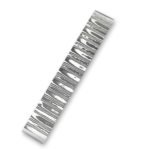 

Damascus Steel Billet Patterned Steel Cutter Embryo Forging Materials Quenched Smoothed for Cutter DIY Multipurpose Material
