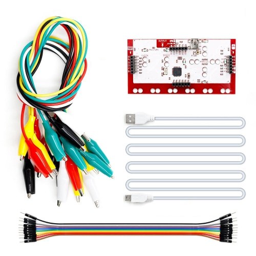 Deluxe Kit Full Set with USB Cable Simple Invention Kit Analogs Keyboard Learning Connect to Computers Gift for Children