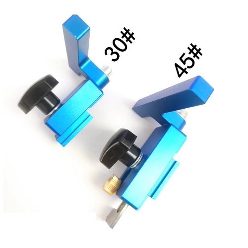 

45# Slide Chute Stop Block Aluminum Alloy Limit Block Woodworking Accessory Utility Tool Chute Limit Stop Block