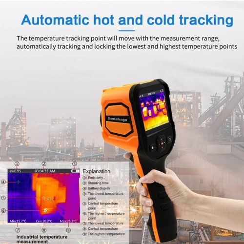 

Thermal Imager Infrared Thermal Imaging Camera Handheld Industrial Infrared Camera Thermographic Camera -20℃~330℃（-4℉~626℉）