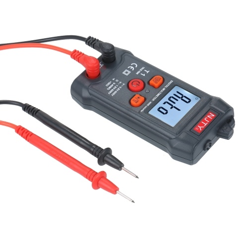 NJTY Palm-size LCD Digital Multimeter Auto Range NCV 4000 Counts True RMS Smart Universal Tester 600V Voltmeter Ohm and Voltage Tester Measuring AC/DC Voltage Resistance ON-OFF Buzzer 