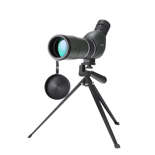 KKmoon 15-45x60mm(A) Zoom Spotting Scope Telescope Multi-Coated Optical Lens 45° with Tripod & Carrying Bag for Birdwatching Hunting   Camping Moutaineering Naturalist