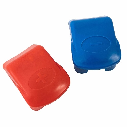 

2PCS Battery Nickel-plated Brass Battery Terminal Quick Disassembly Battery Terminal Positive Negative Design