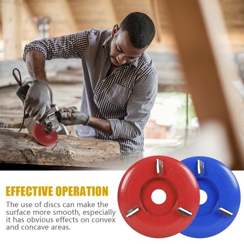 

Angle Grinding Wheel Wood Carving Disc 5/8 Inch 5 Teeth for Polishing Sanding Carving Grinding Wheel Plate Blue
