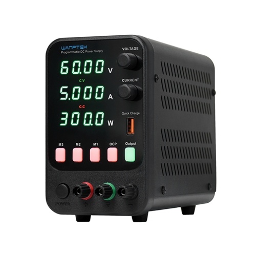 

WANPTEK Bench DC Power Supply Variable 60V 5A Digital Display Adjustable Switching Regulated Power Supply CV CC