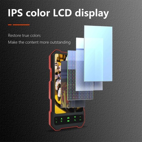 

Industrial Endoscope 1080P Borescope with 6 LED Lights 4.5-inch IPS Color Display Snake Camera IP67 Waterproof 2 Million Pixels Inspection Camera with TF Card Slot for Home Pipes