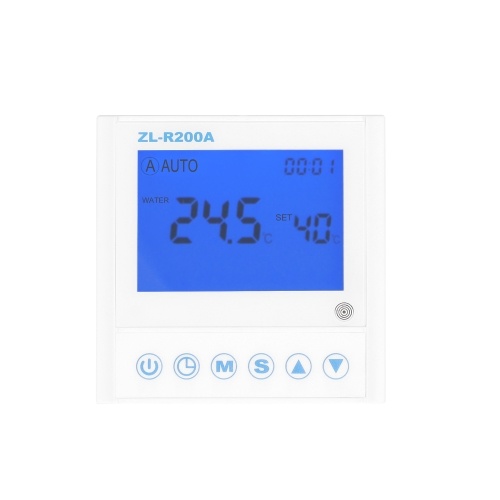 Universal Air-Source Water Heating Controller Heat Pump Auxiliary Heating Control Board Antifreeze Auto Deforst Water Flowing Warning with Sensors Failures Action Function 