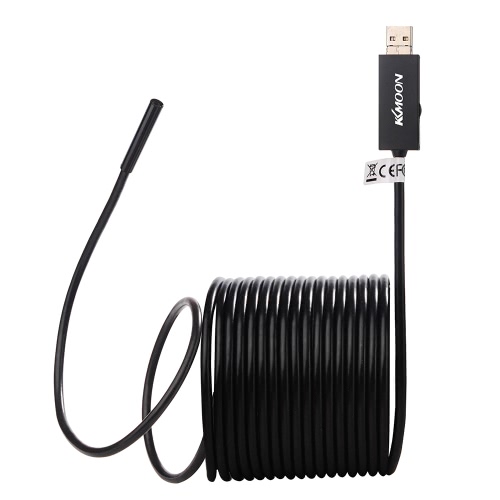 KKmoon 5.5mm 2-en-1 USB2.0 Micro USB Endoscope Waterproof Handheld Borescope caméra d'inspection 0.3 mégapixel CMOS avec 6pcs réglable LED Lights et 2M / 5M / 10M câble pour Android Smartphones avec OTG Fonction PC Ordinateurs portables Ordinateurs