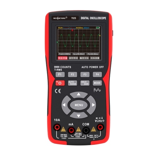 Handheld LCD Digital Multimeter & Oscillometer 2-in-1 Universal Meter Oscope Meter 9999 Counts 10MHz 48MSa/s Single Channel Measuring 