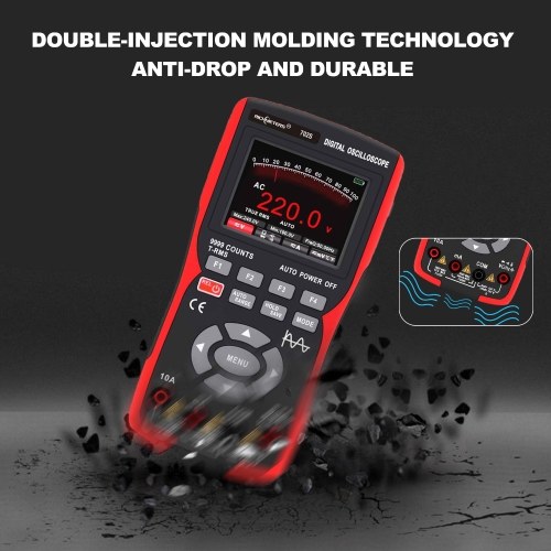 Handheld LCD Digital Multimeter & Oscillometer 2-in-1 Universal Meter Oscope Meter 9999 Counts 10MHz 48MSa/s Single Channel Measuring 