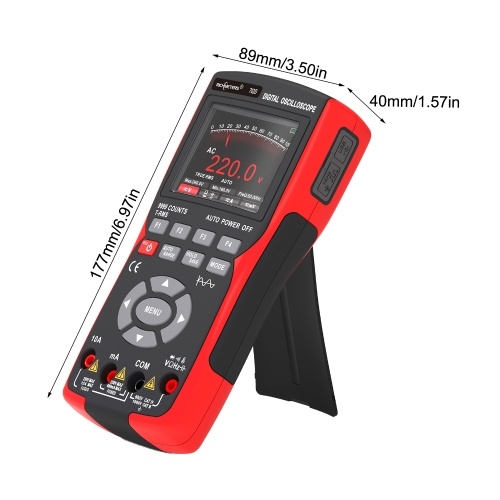 Handheld LCD Digital Multimeter & Oscillometer 2-in-1 Universal Meter Oscope Meter 9999 Counts 10MHz 48MSa/s Single Channel Measuring 