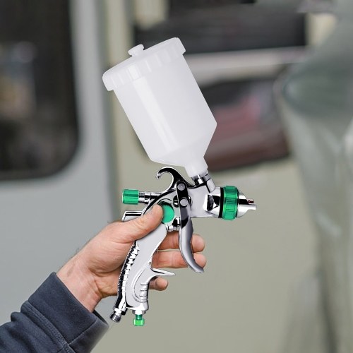 Professional Gravitational Spraying Tool Set 1.4/1.7/2.0mm Nozzles Automotive Paint Sprayer with 600cc Color Cup and 10pcs Cone Paint Coating Filter Paper 