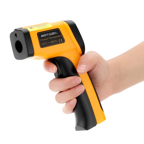 

Meterk High Precision Non-contact IR Digital Infrared Thermometer Temperature Tester Pyrometer Range -55～650°C(-58～1202°F)